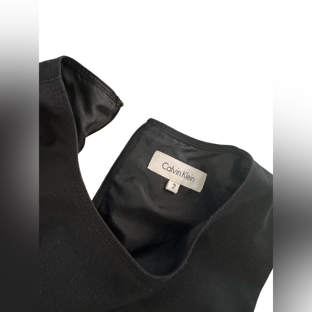 Calvin Klein Black Midi Dress (Defect on zipper - priced as is) - Picture 2 of 5